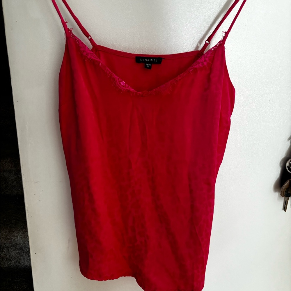 Dynamite Women's Pink Leopard top